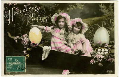 Postcard: Happy Easter by French School