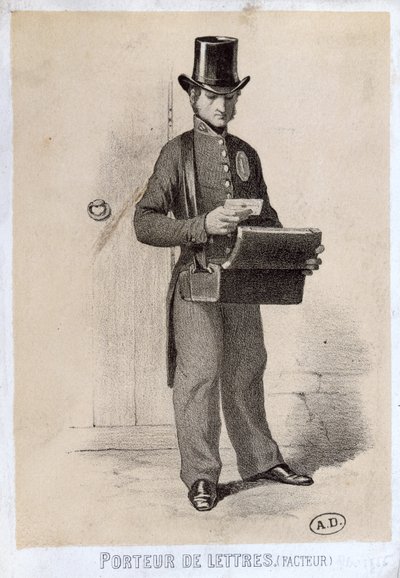 Postman, c.1865 by French School