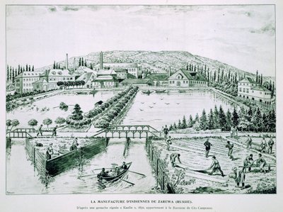 Printed Calico Works, Russia by French School