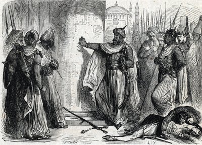 Capture of Constantinople (engraving) by French School
