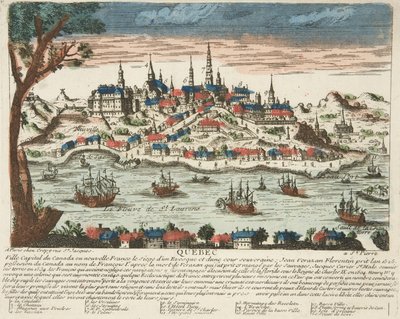 Quebec, pub. c. 1650 by French School