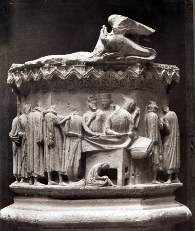 Relief depicting drapers by French School