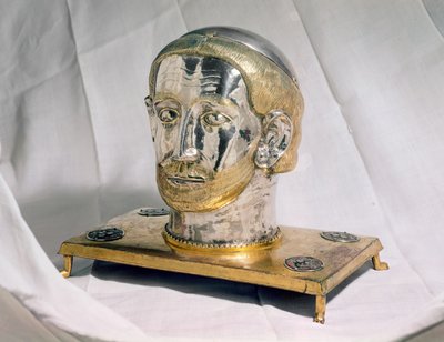 Reliquary head of St. Benedict by French School