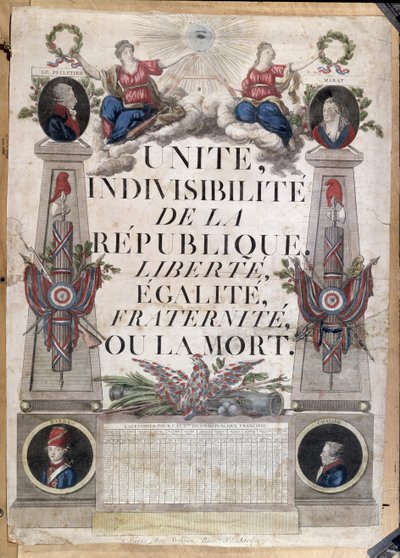 Republican calendar, 1794 by French School