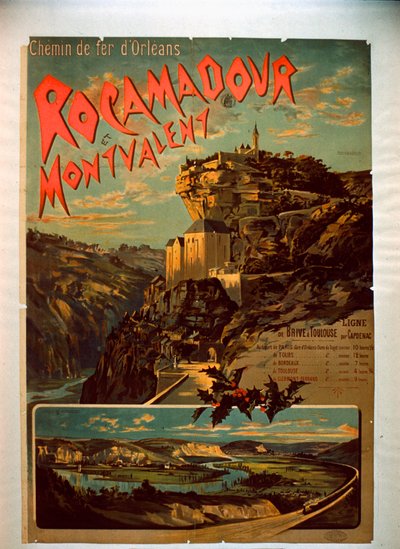 Rocamadour and Montvalent, c.1900 by French School