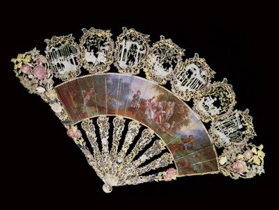 Rococo fan, 1730 by French School
