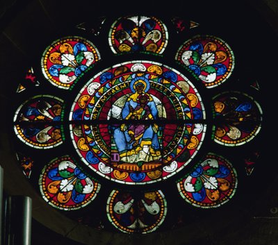 Rose window by French School