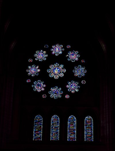 Rose window, c.1220 by French School