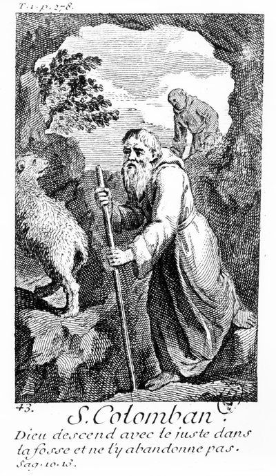 Saint Columban by French School
