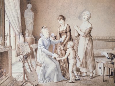Scene of Family Life by French School