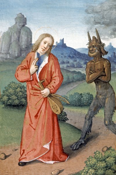 Scene of temptation by French School