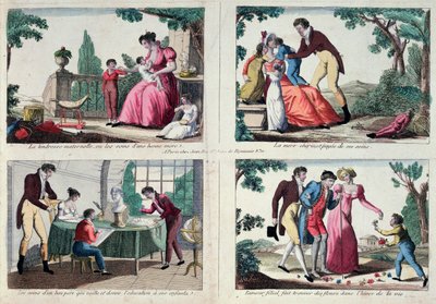 Scenes of Family Life by French School