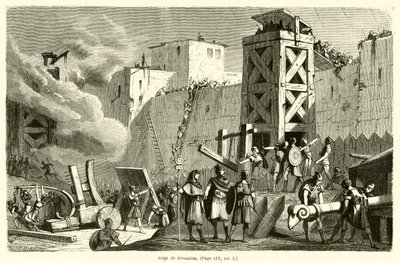 Siege of Jerusalem by French School