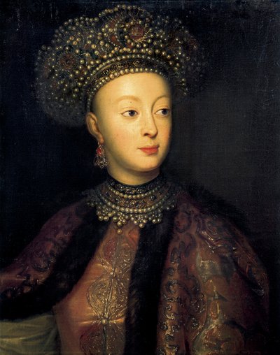 Portrait of Sophia Alekseyevna of Russia by French School