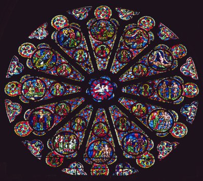 South Rose Window, 1235-40 by French School