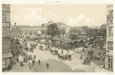 Temple Square, 1881 by French School