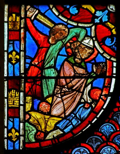 St Blaise Executed Before a King by French School