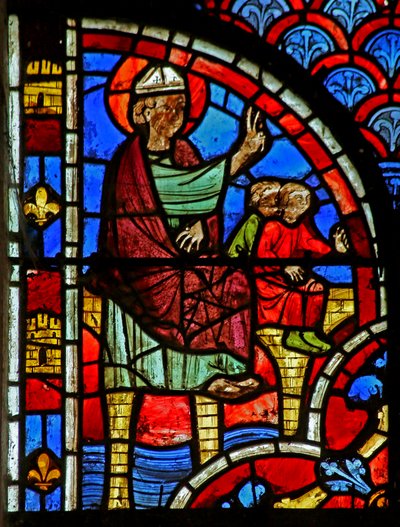 St Blaise Preaching and a King Arrives by French School