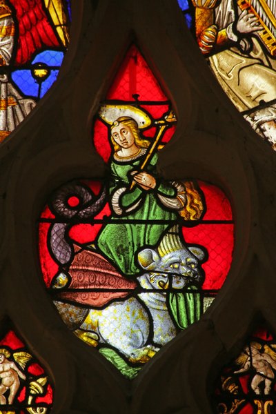 St Margaret with a Dragon by French School