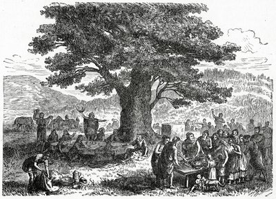 Teutons enjoying a holiday, c.1882 by French School