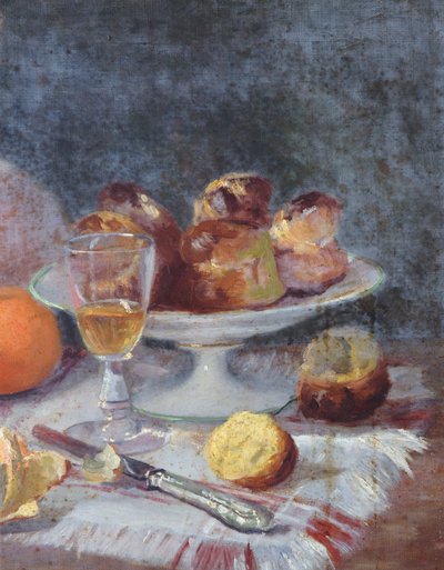 The Afternoon snack with brioches by French School