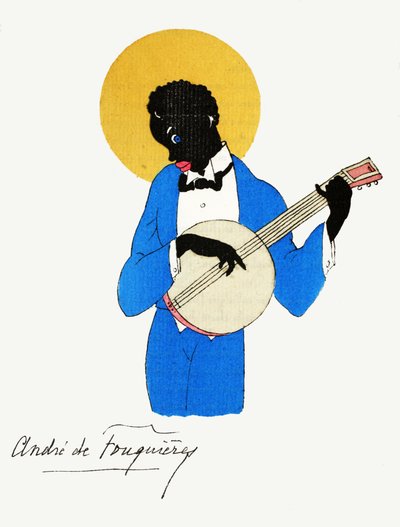 The Banjo Player by French School
