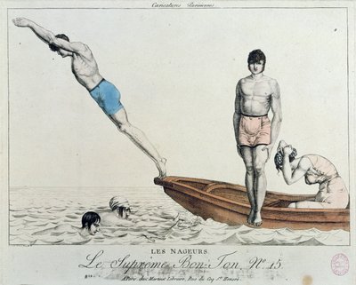 The Bathers, no.15 from Le Supreme Bon-Ton by French School