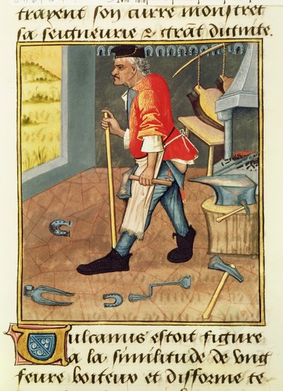 The Blacksmith by French School