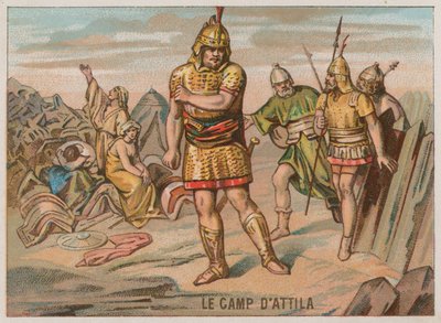 The Camp of Attila the Hun by French School