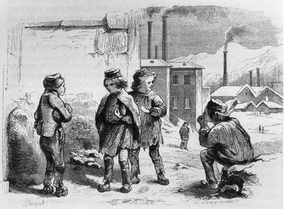 The Children of the Factory, 1842 by French School