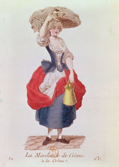 The Cream Seller by French School