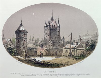 The Donjon of the Temple, Paris by French School