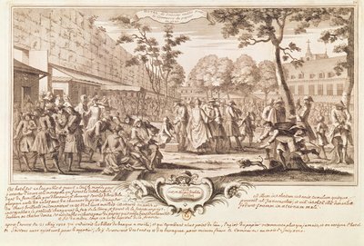 The Hotel de Soissons in 1720 by French School