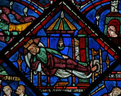 The Joseph Window: The Pharaoh Sleeps by French School