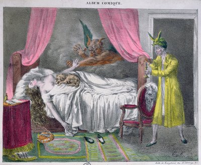 The Nightmare (engraved by Langlume) by French School