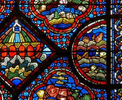 The Noah Window: The Flood by French School