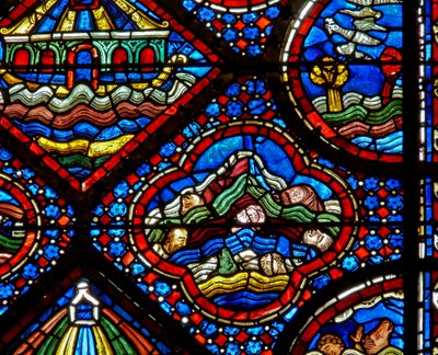 The Noah Window: The Flood by French School