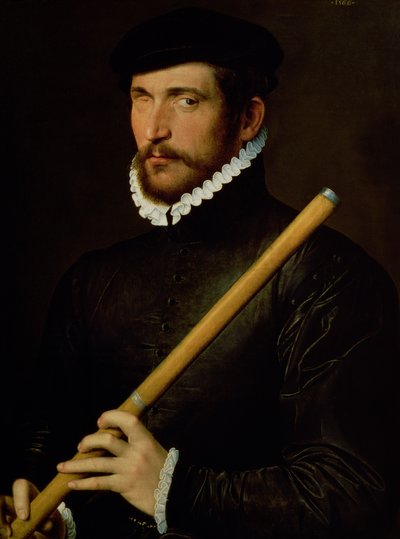 The One-Eyed Flautist, 1566 by French School