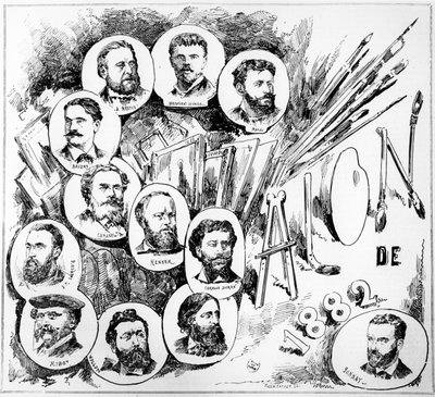 The Paris Salon of 1882 by French School