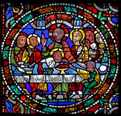 The Passion Window: The Last Supper by French School