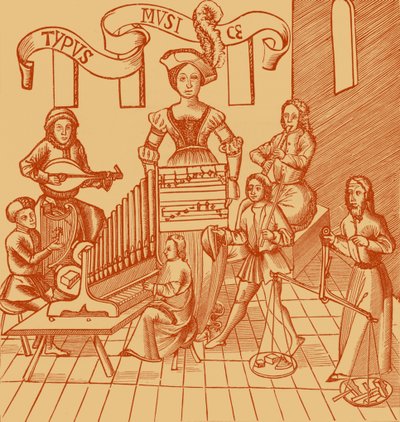 The Personification of Music by French School