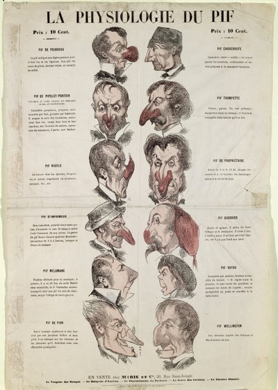 The Physiology of the Nose, Anti-Alcoholism Caricature by French School