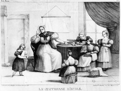 The School Mistress by French School