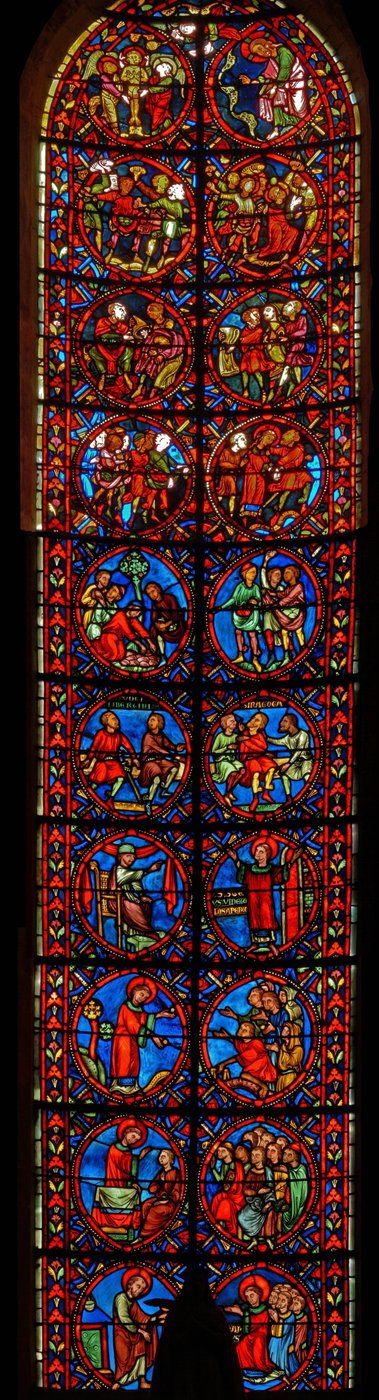 The St. Stephen window by French School