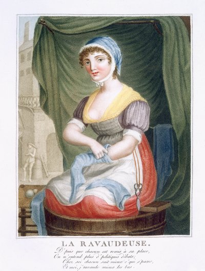 The Stocking Darner, c.1816 by French School