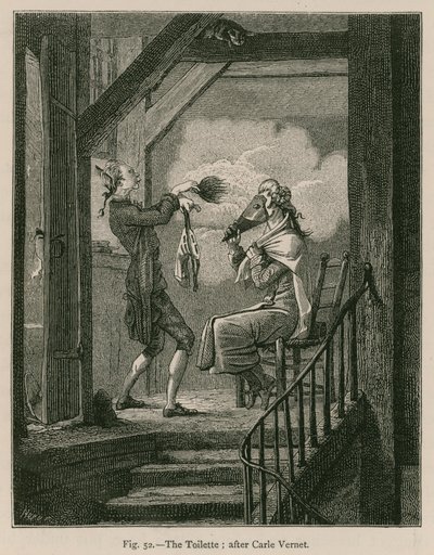 The Toilette; after Carle Vernet by French School