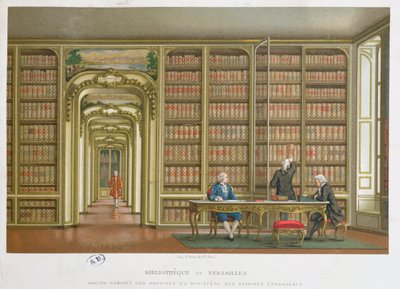 The Vergennes library in chateau de Versailles by French School