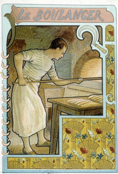 The Baker at His Oven by French School