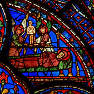 The death of St Anthony by French School
