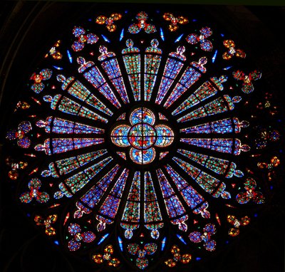 The north rose window by French School